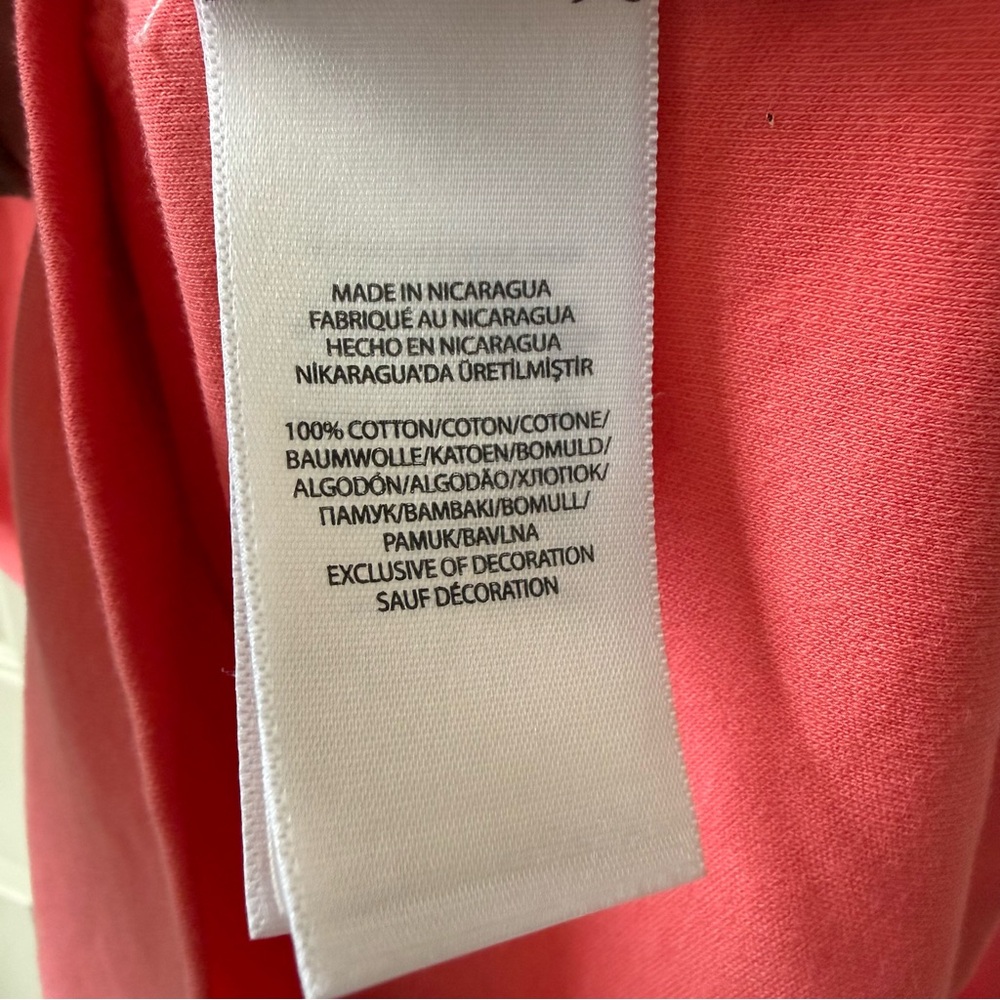 Polo Ralph Lauren Coral Pink Mesh Polo Dress Women’s Size Large - Picture 10 of 10